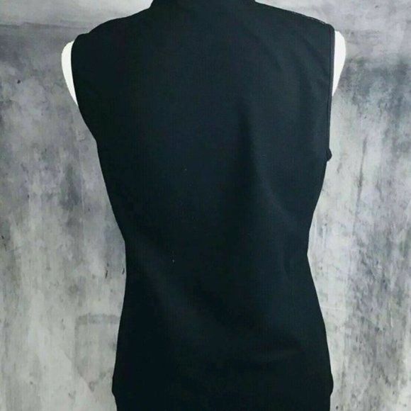 J'Envie Longline Vest Patent Faux Leather Black - Picture 5 of 11